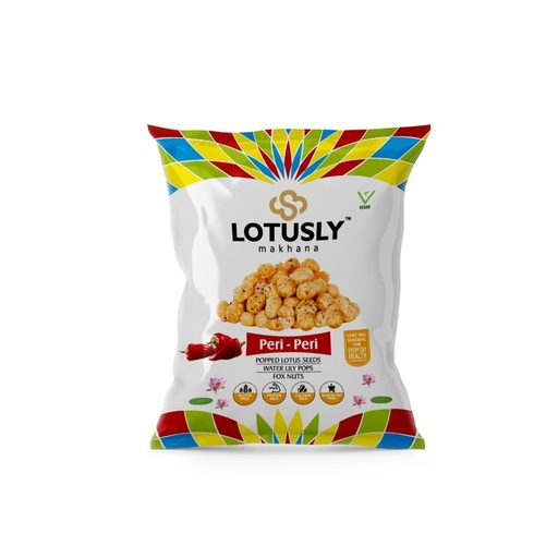 [PPF_POUCH] Lotusly | Peri Peri Flavoured Makhana | Guilt Free Snack | Roasted in Olive Oil