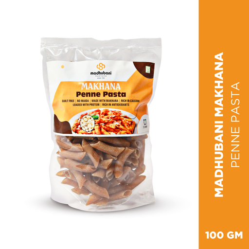 [PMP_XXX_PU_CTR] Madhubani Makhana | Penne Makhana Pasta | No Cholesterol | High Protein Healthy Diet | 100% Vegan