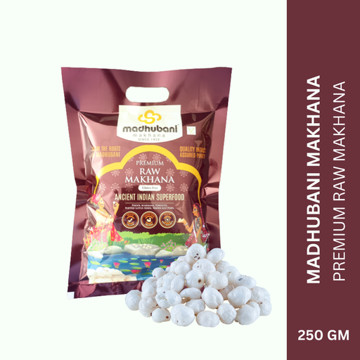 [CBB_250_PU1_3A] BROWN - Madhubani Makhana | Premium Raw Plain Phool Makhana | Small to Large 