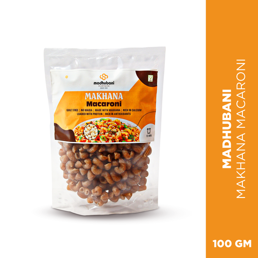 [MMP_XXX_PU_CTR] Madhubani Makhana | Macaroni Makhana Pasta | No Cholesterol | High Protein Healthy Diet | 100% Vegan